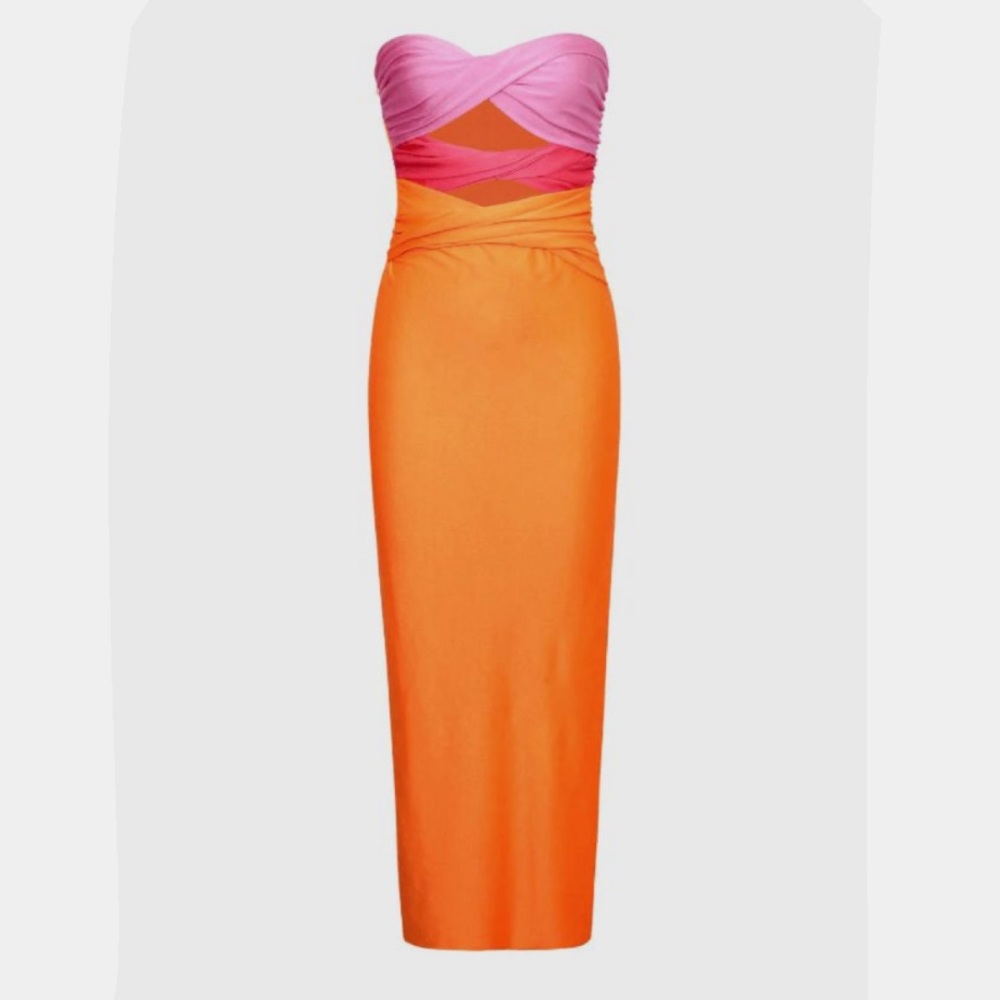 Baobab Pink and Orange Dress